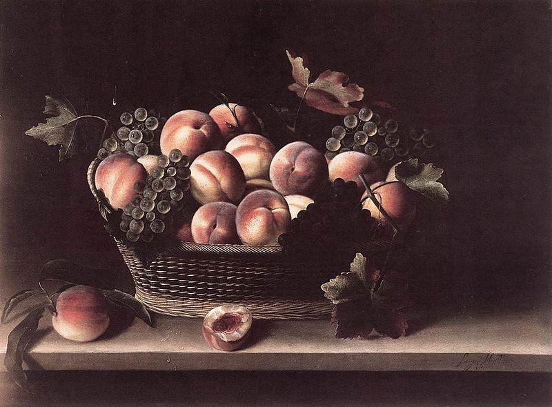 Louise Moillon Basket with Peaches and Grapes Germany oil painting art